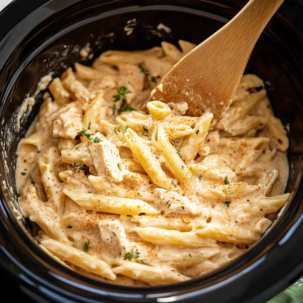 Cajun-Hähnchen-Pasta aus dem Slow Cooker (Crockpot)