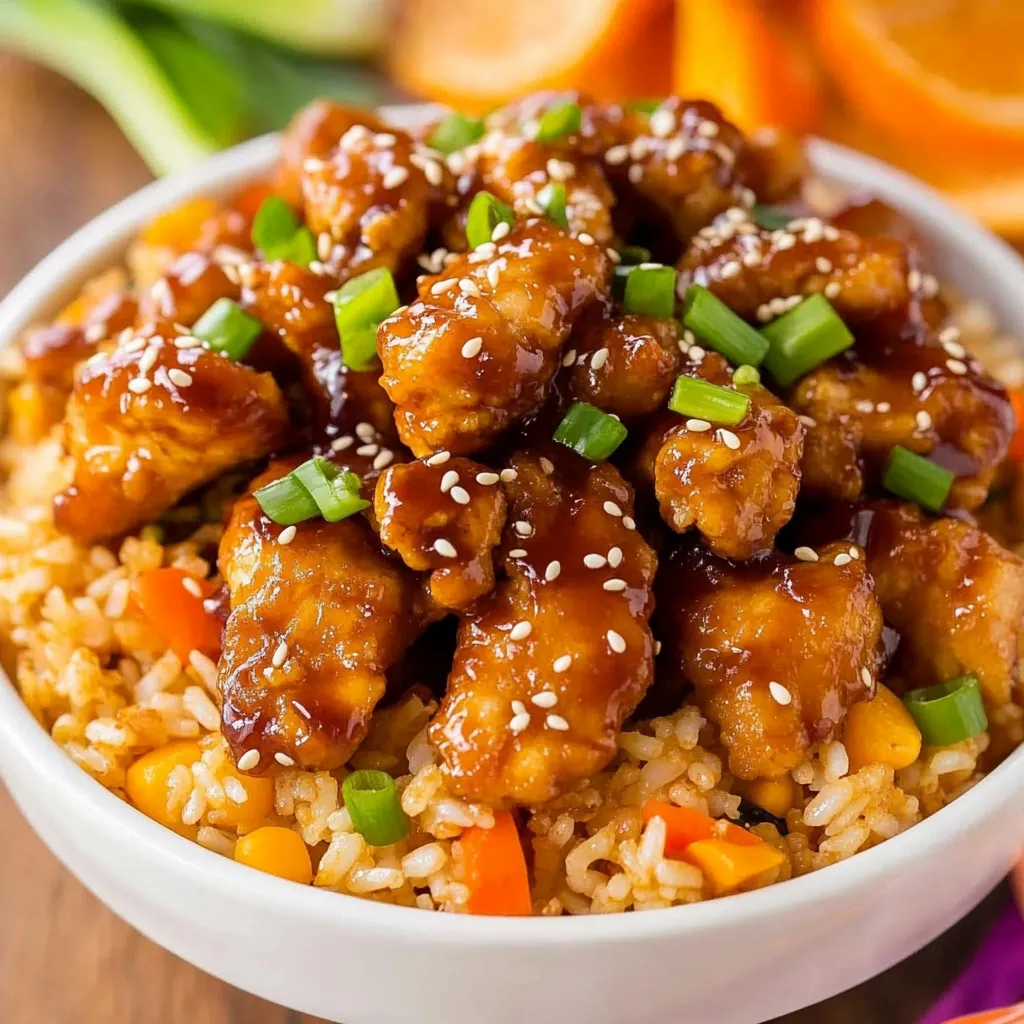 Einfaches Orangen-Hähnchen aus dem Slow Cooker