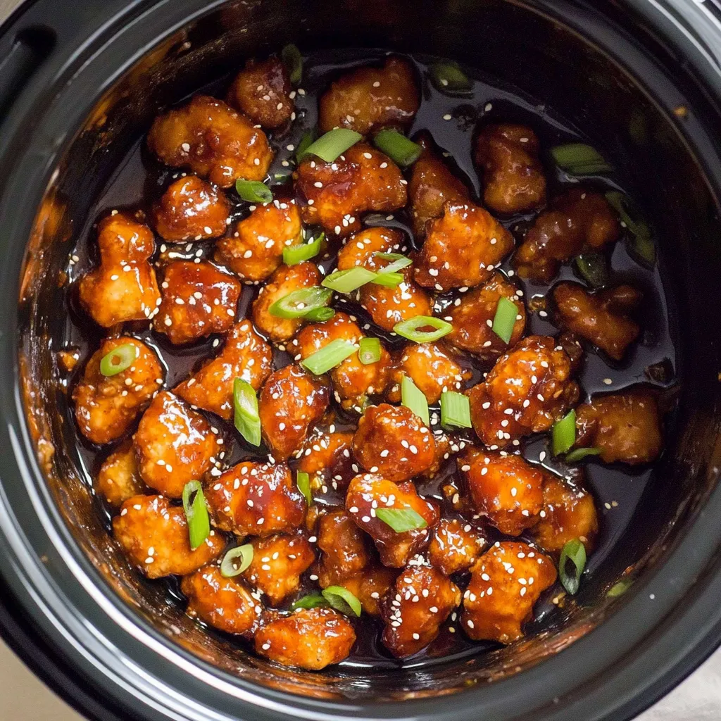 Einfaches Orangen-H&auml;hnchen aus dem Slow Cooker