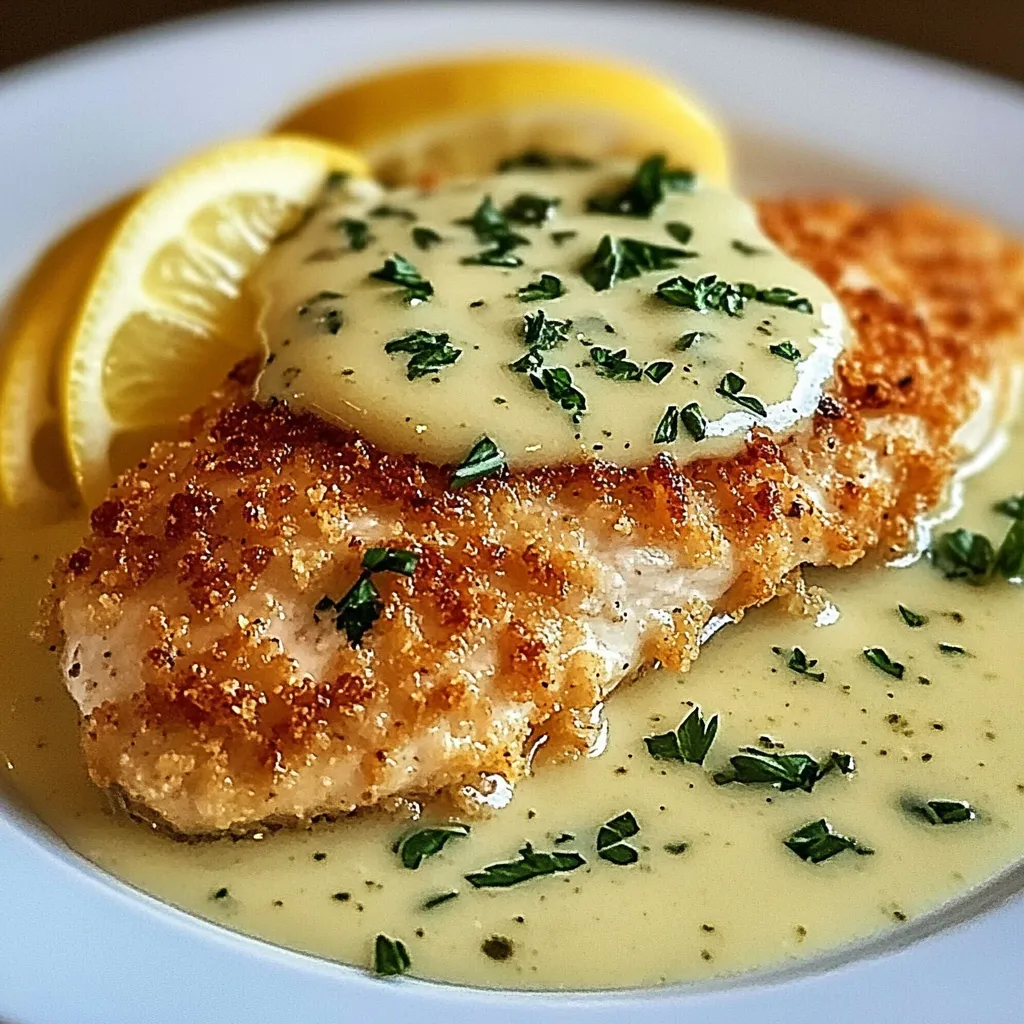 Zitronen-Pecorino-Hähnchen mit cremiger Zitronensoße