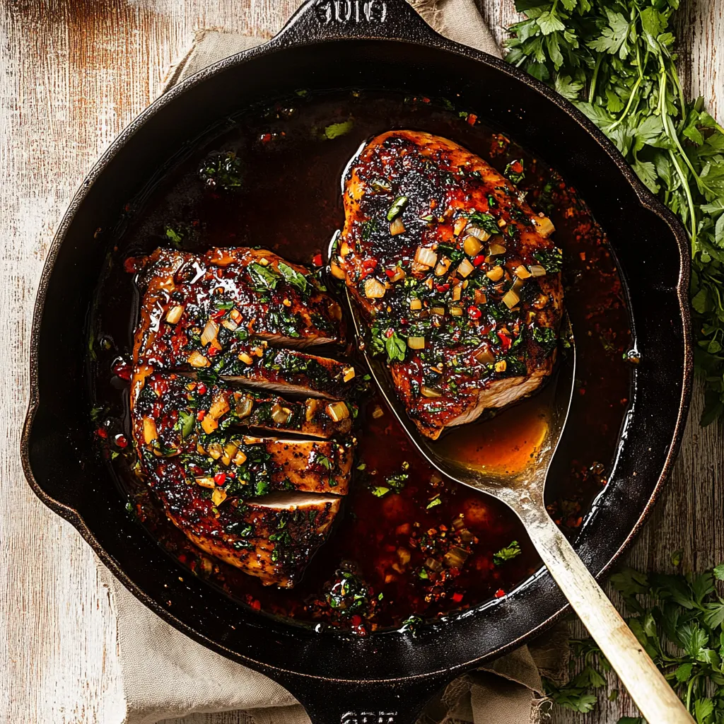 Hot Honey Hähnchenbrust aus dem Ofen