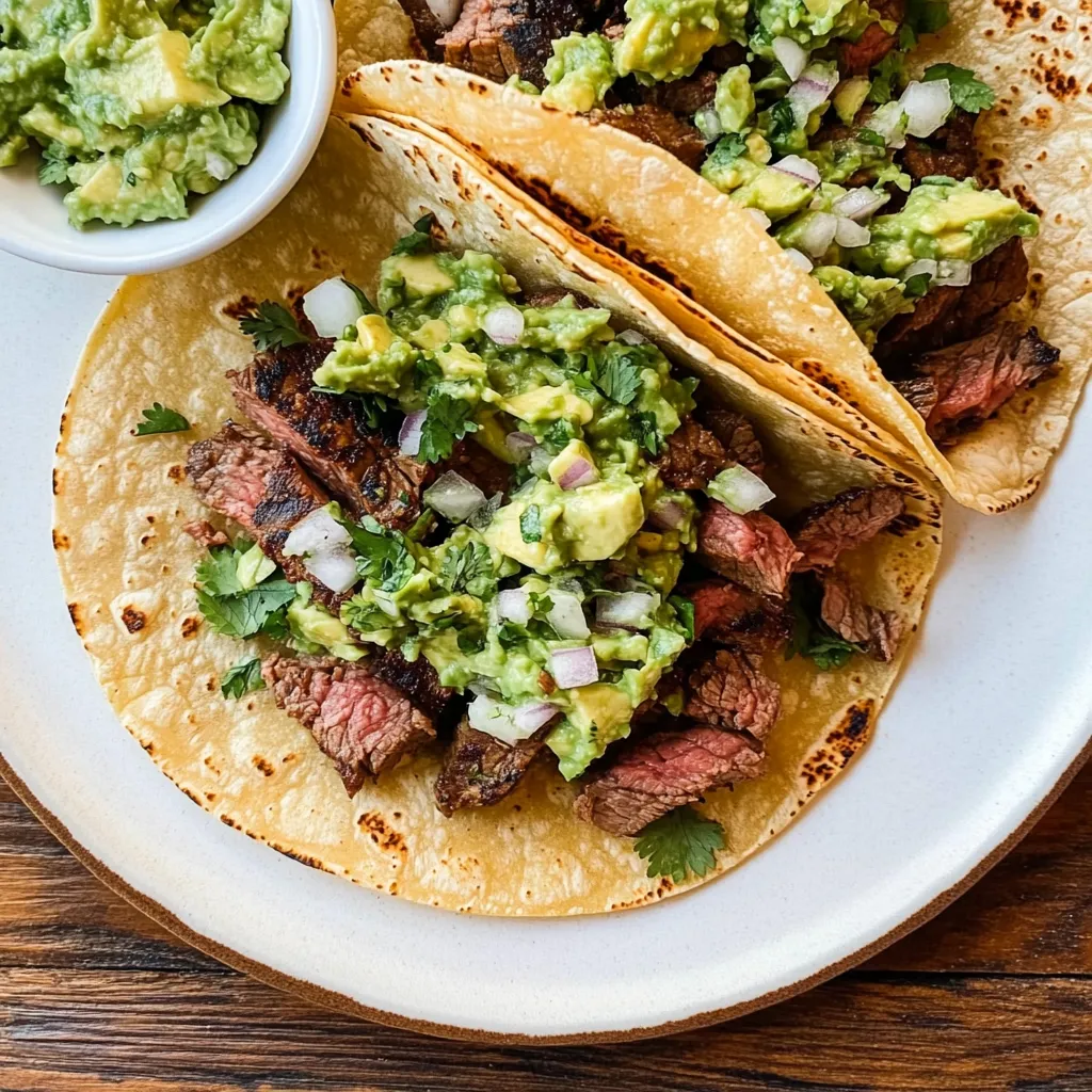 Gegrillte Steak-Tacos mit Avocado-Salsa