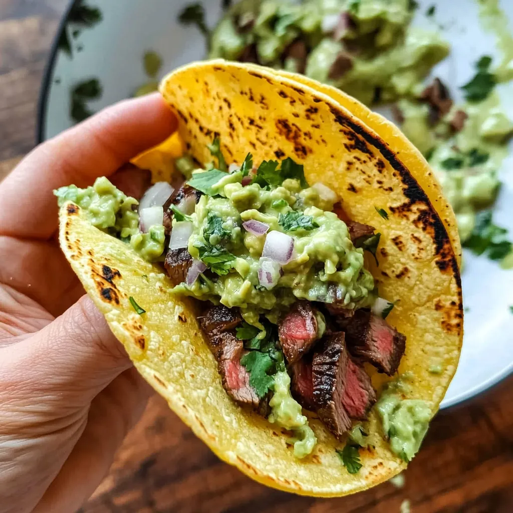 Gegrillte Steak-Tacos mit Avocado-Salsa