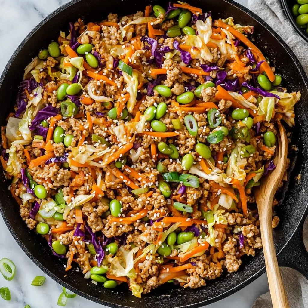 Extra-Gemüse Puten-Egg-Roll-Bowl