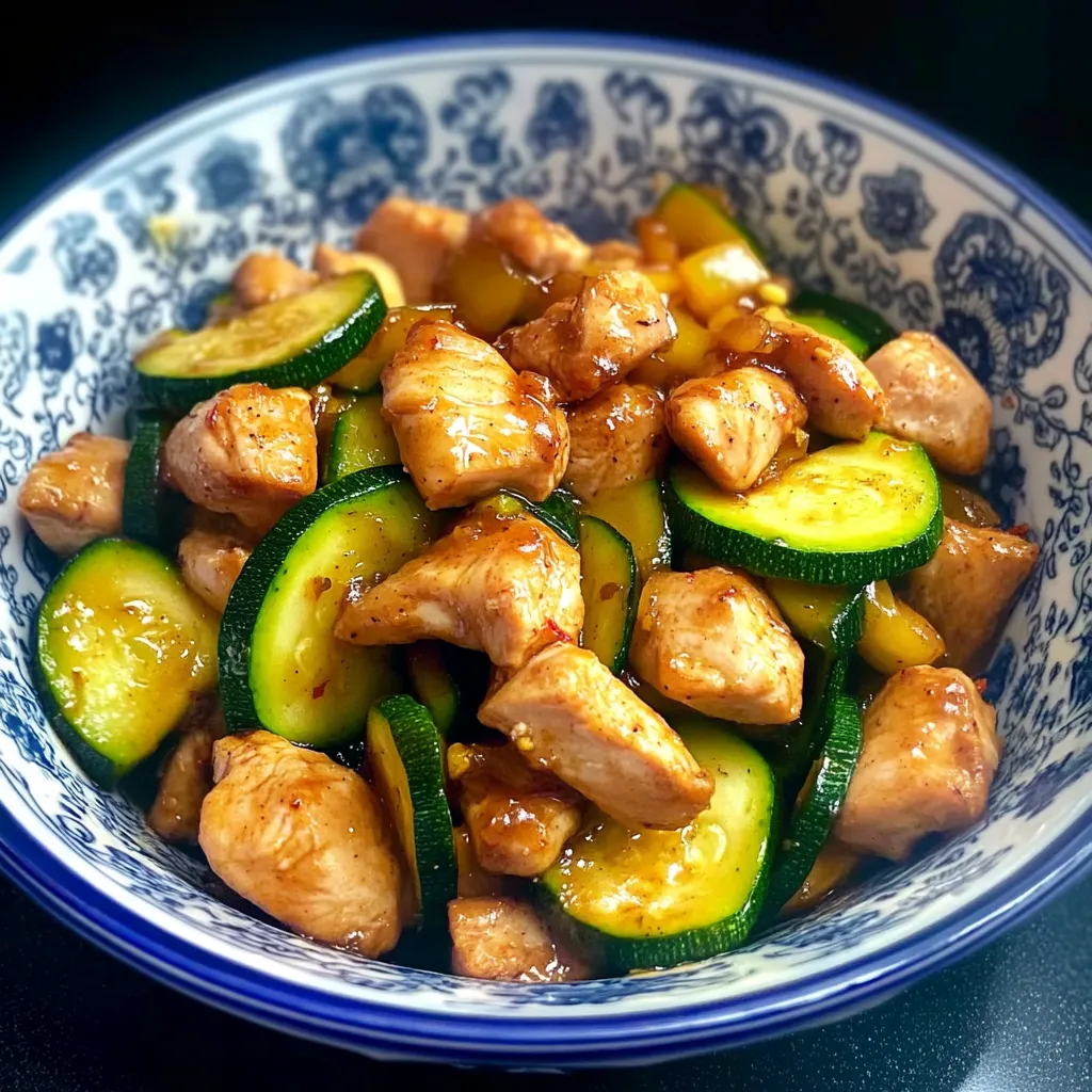 Hähnchen-Zucchini-Pfanne