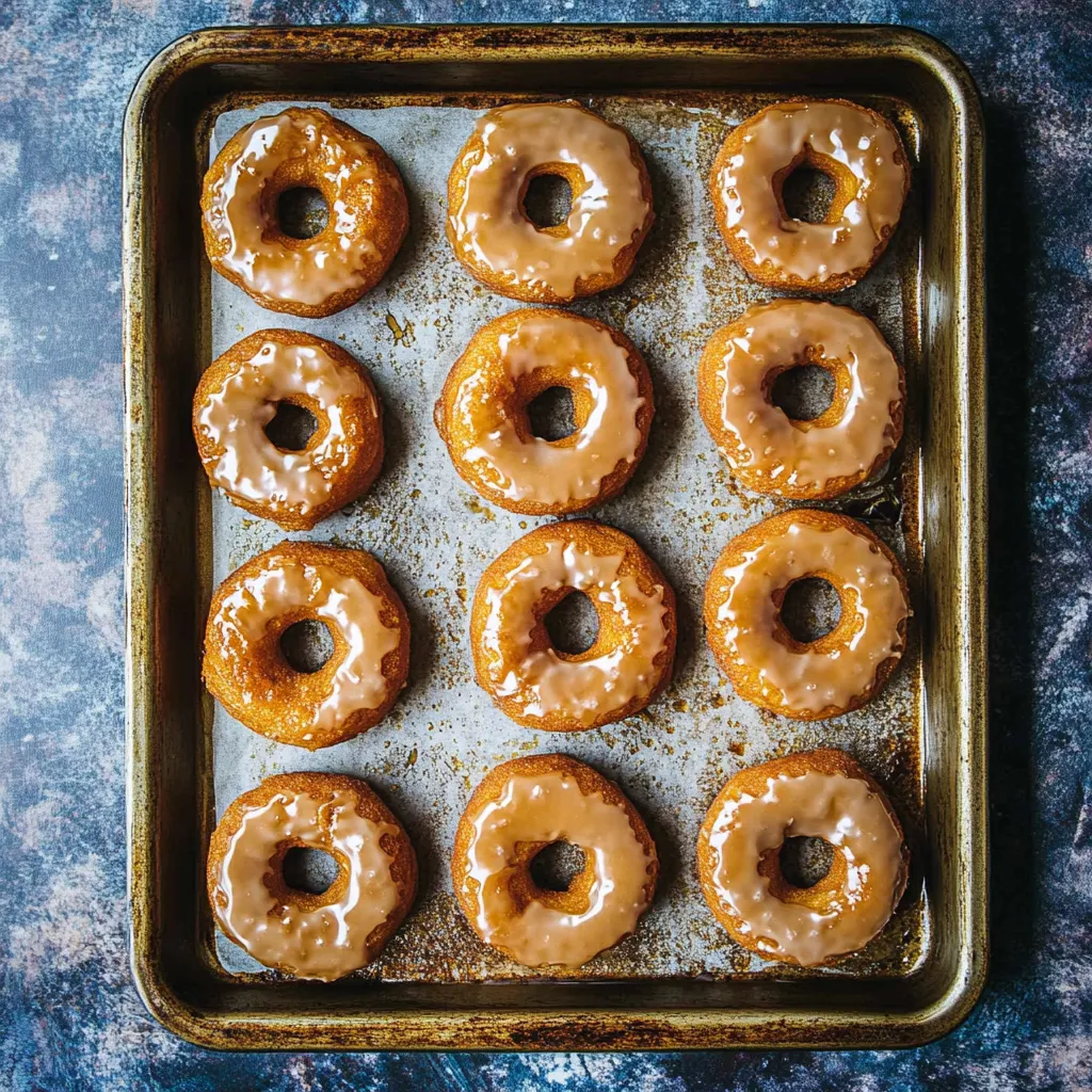 Gebackene Kürbis-Donuts mit Ahorn-Glasur