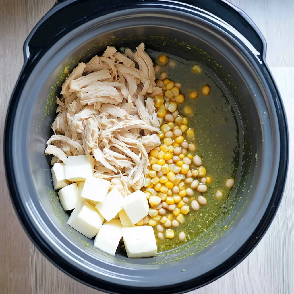 Grüne Chile-Hähnchen-Enchilada-Suppe