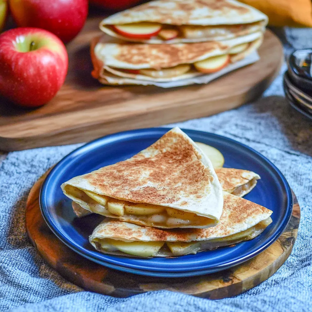 Apfel-Cheesecake-Frühstücks-Quesadillas
