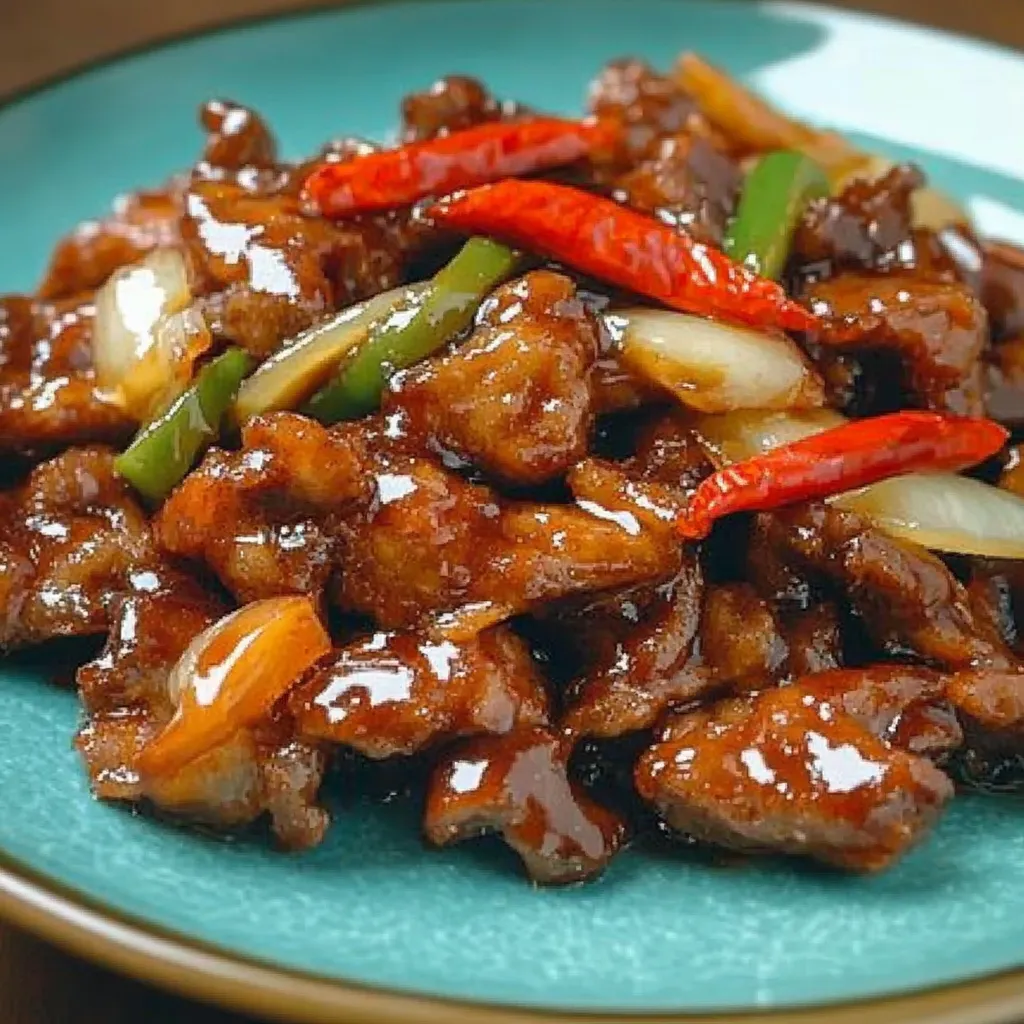 Knuspriges Chilli-Rindfleisch mit süß-scharfer Sauce