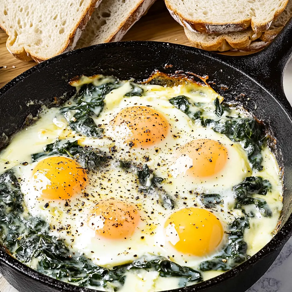 Überbackene Eier Florentine