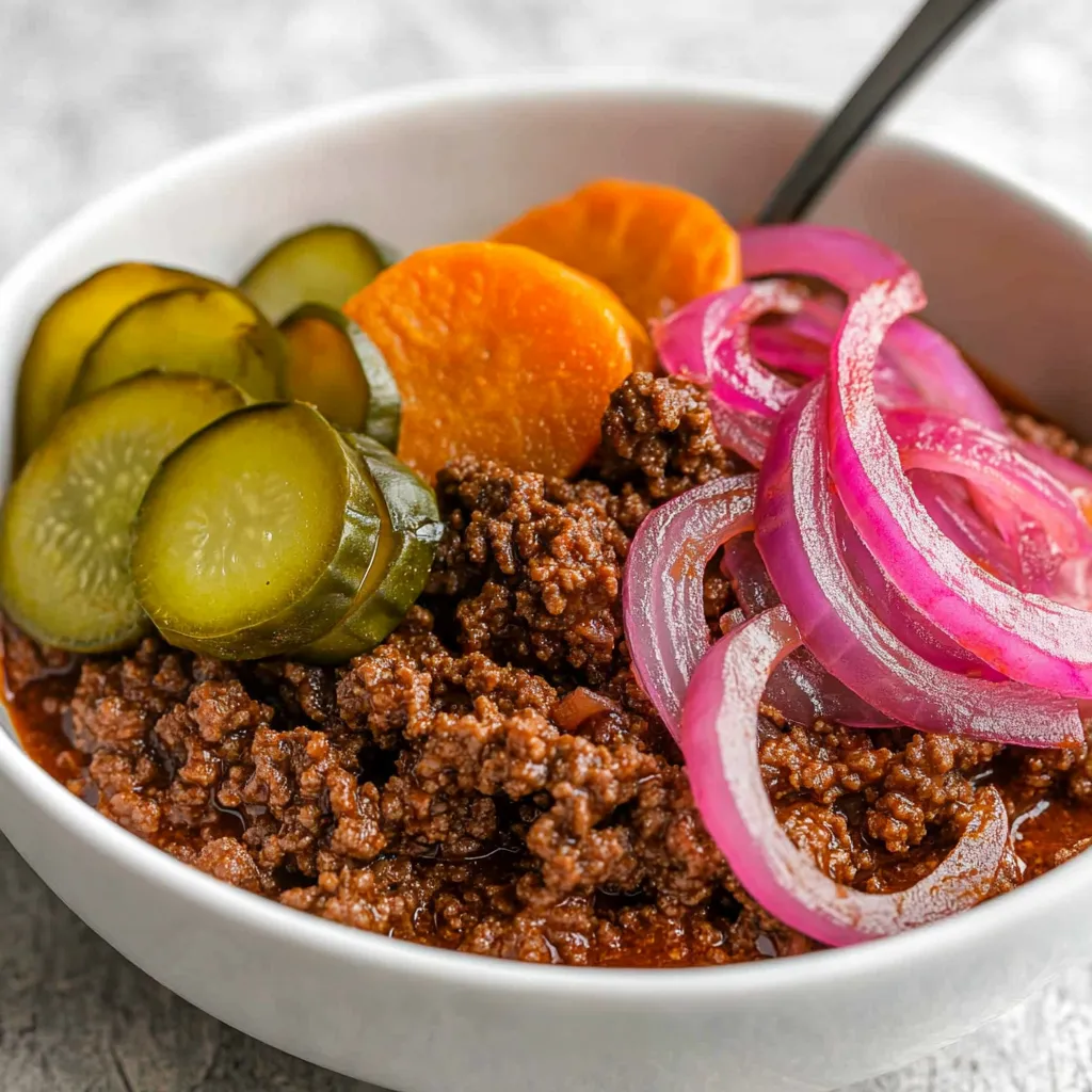Sloppy Joe Bowl mit Süßkartoffeln