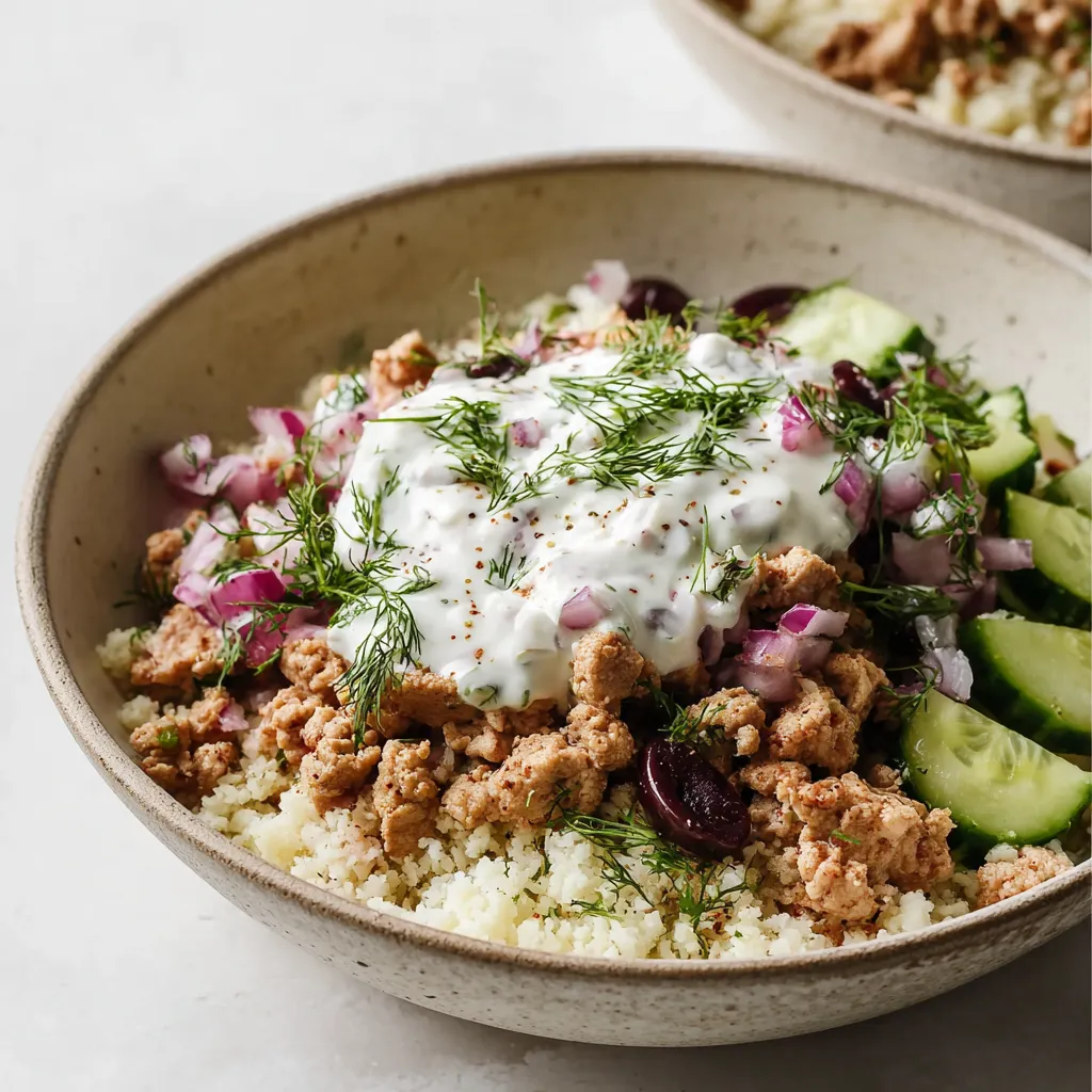 Gesunde Griechische Hähnchen-Bowls